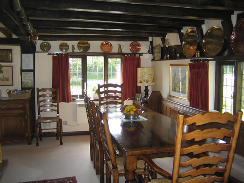 Dining Room Hononton Cottage B&B near Tunbridge Wells